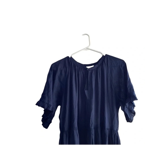 NAUDIC Navy MIDI Short Sleeves Dress Size 10 - Picture 9 of 14